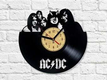 Zegar winylowy - AC/DC