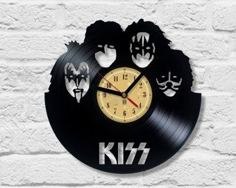 Zegar winylowy KISS