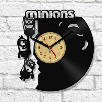 Zegar winylowy Minionki