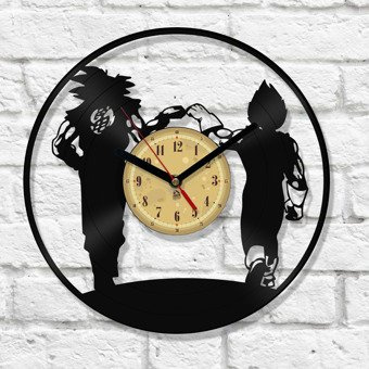 Zegar winylowy Songoku & Vegeta