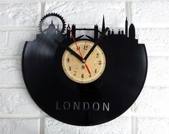 Zegar winylowy Londyn