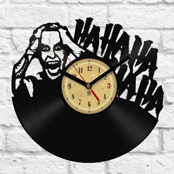 Zegar z płyty winylowej Joker