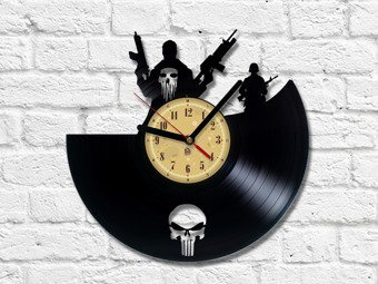 Zegar winylowy - Punisher